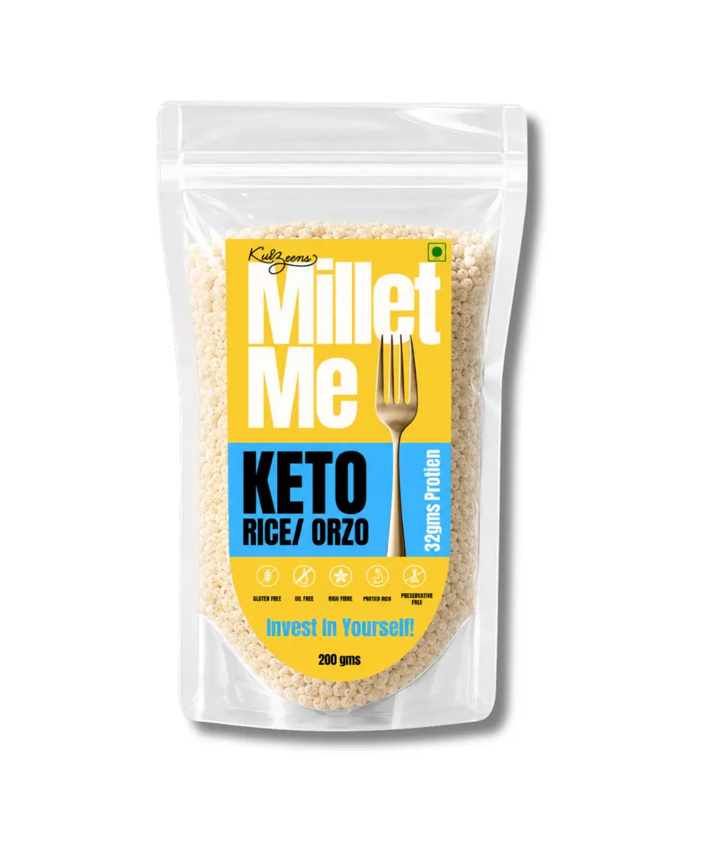 Keto Orzo/ Rice | High-Protein Low-Carb Healthy Pasta Alternative Kuizeens