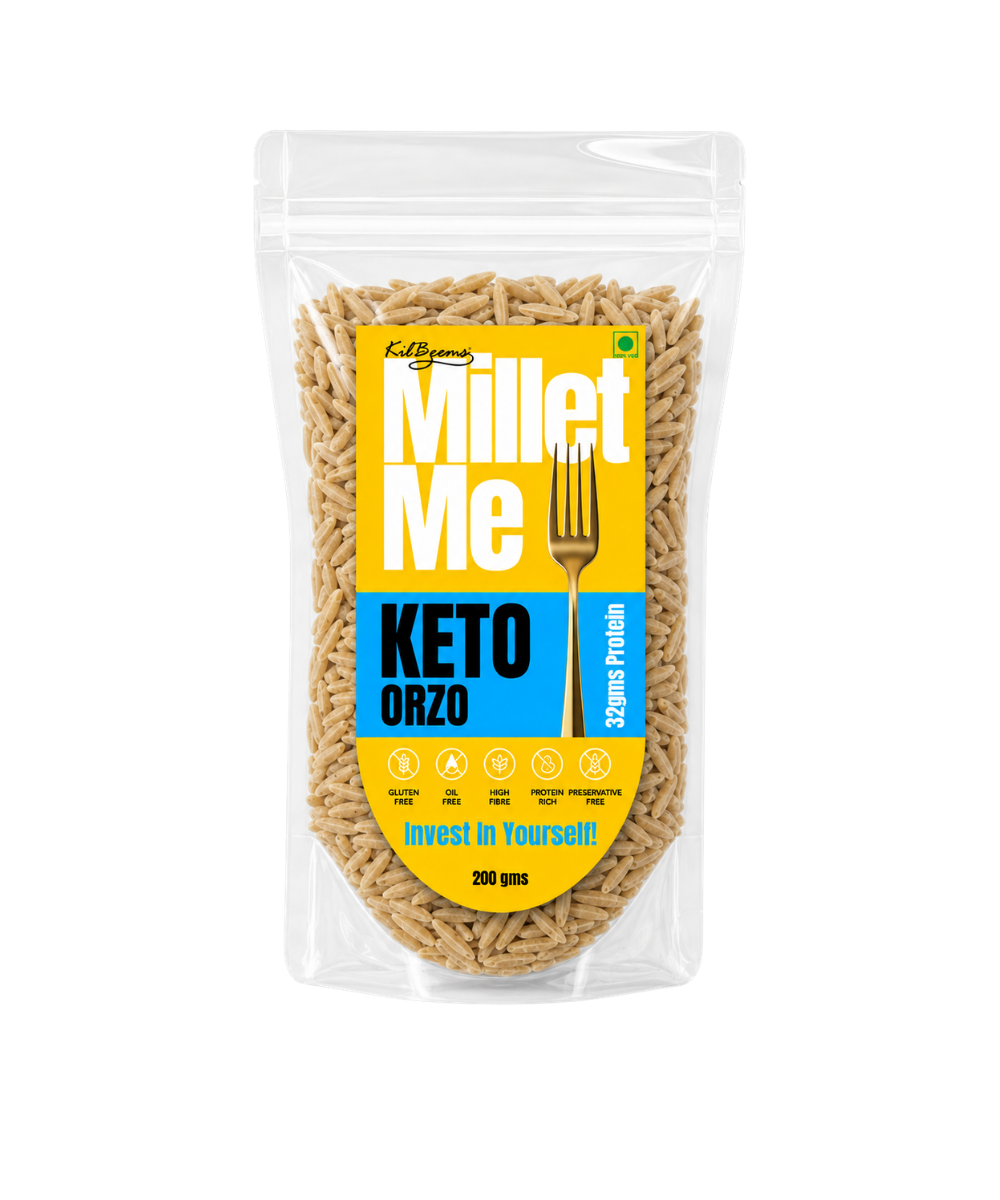 Keto Orzo/ Rice | High-Protein Low-Carb Healthy Pasta Alternative Millet Me