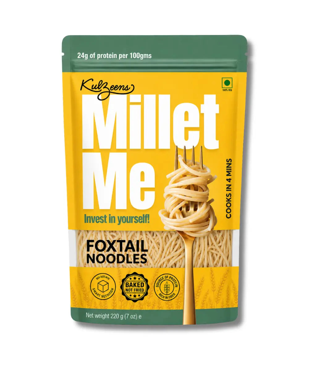 Foxtail Millet Noodles | Low GI & Diabetic Friendly Kuizeens