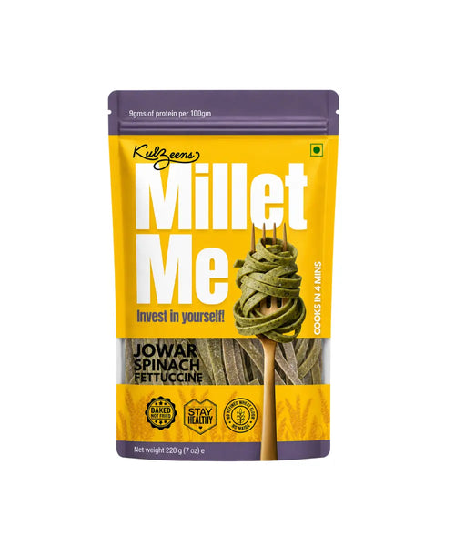 Jowar Spinach Fettuccine Kuizeens