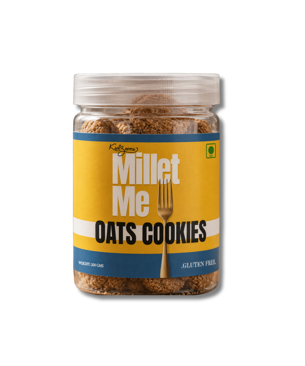 Oats Cookies | High Fiber & Heart Healthy | Guilt-Free Baked Snack Millet Me