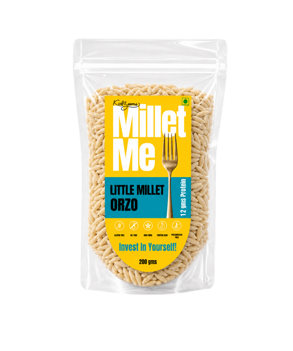 Little Millet Orzo | Gluten-Free Healthy Millet Pasta Alternative Millet Me