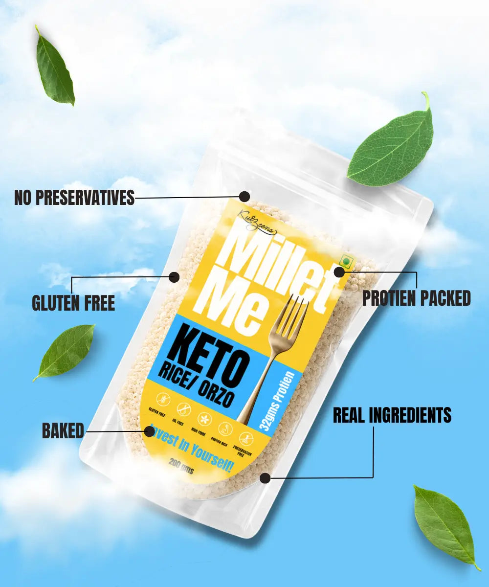 Keto Orzo/ Rice | High-Protein Low-Carb Healthy Pasta Alternative Kuizeens