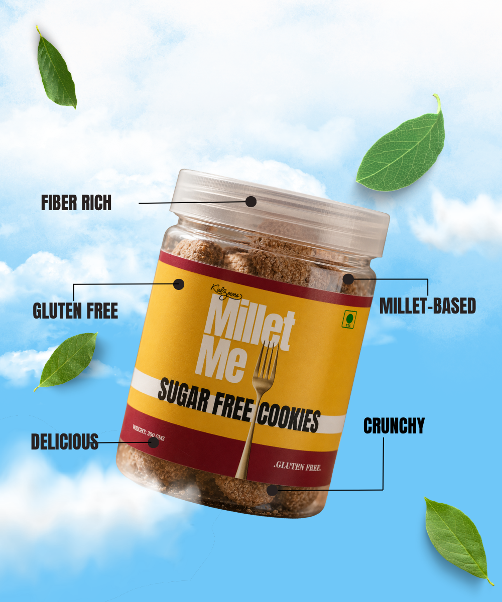 Sugar Free Cookies | Diabetic Friendly & Tasty Millet Me
