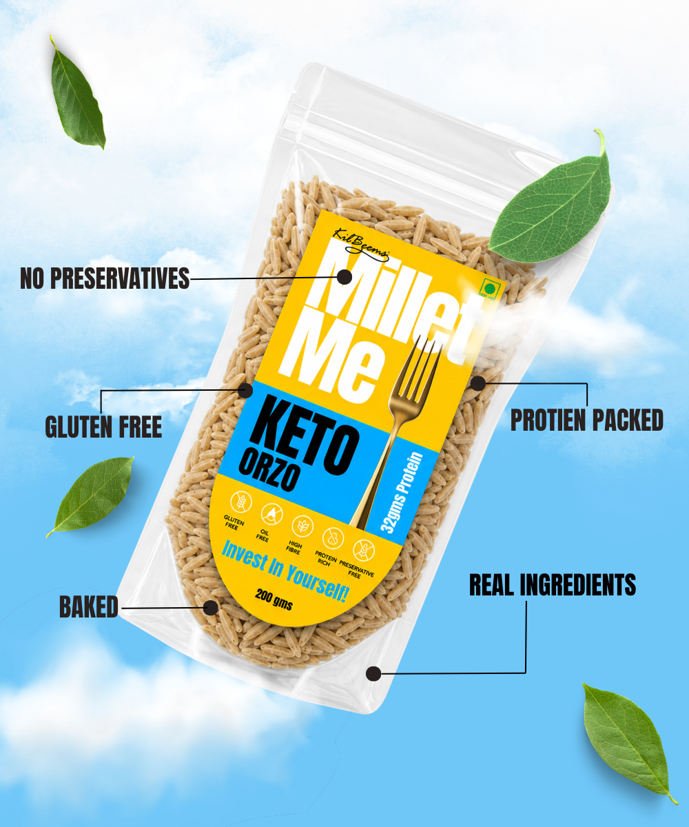 Keto Orzo/ Rice | High-Protein Low-Carb Healthy Pasta Alternative Millet Me