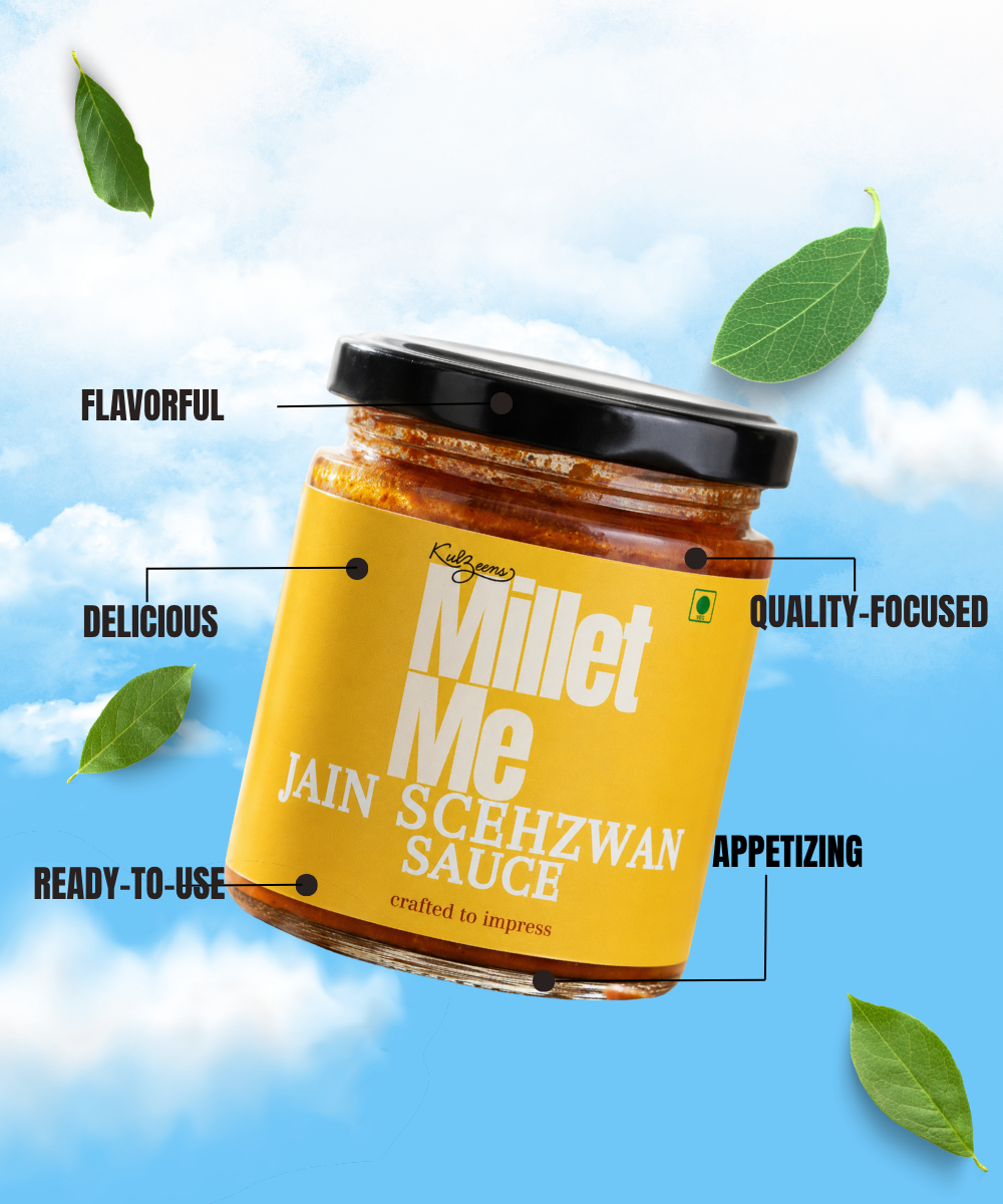 Jain Schezwan Sauce | Spicy & No Onion Garlic Millet Me