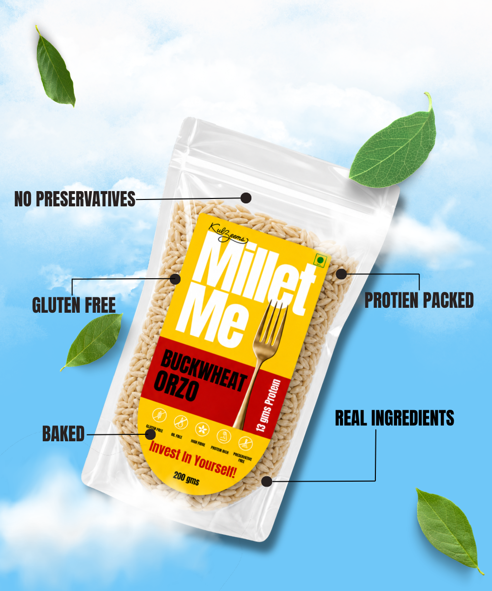 Buckwheat Orzo – Gluten-Free High-Fiber Healthy Pasta Alternative Millet Me