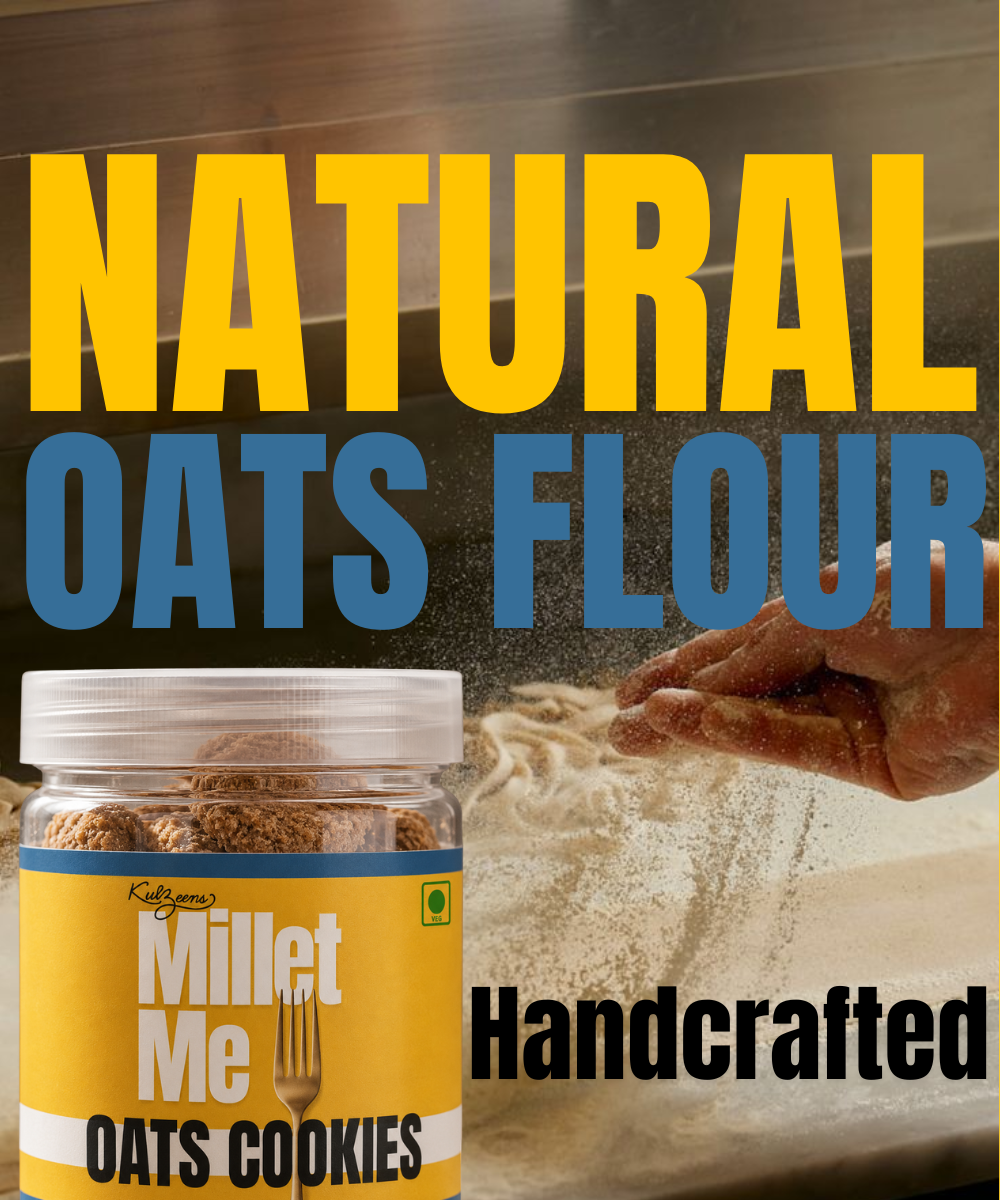 Oats Cookies | High Fiber & Heart Healthy | Guilt-Free Baked Snack Millet Me