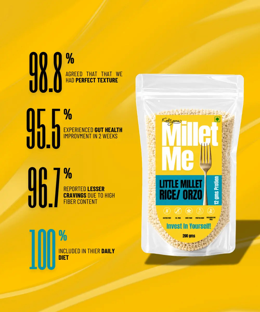 Little Millet Orzo | Gluten-Free Healthy Millet Pasta Alternative Kuizeens