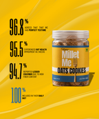 Oats Cookies | High Fiber & Heart Healthy | Guilt-Free Baked Snack Millet Me