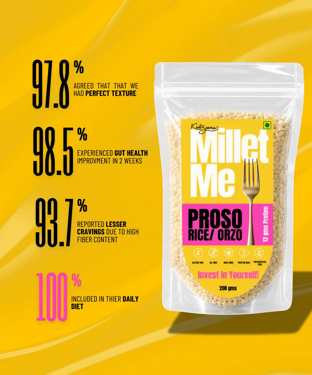 Proso Orzo/ Rice | Healthy Gluten-Free Millet Rice Alternative | Millet Me Kuizeens