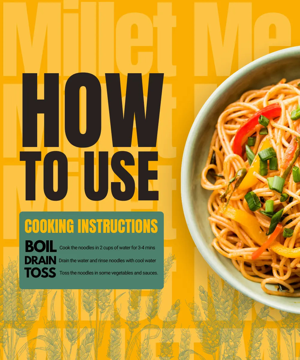 Foxtail Millet Noodles | Low GI & Diabetic Friendly Kuizeens