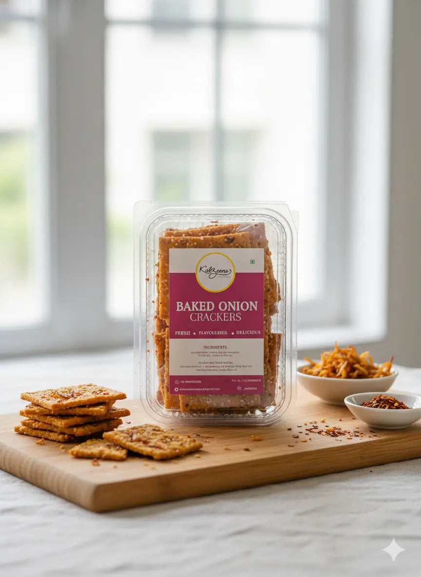 Millet Me baked onion crackers healthy baked no frying 200g