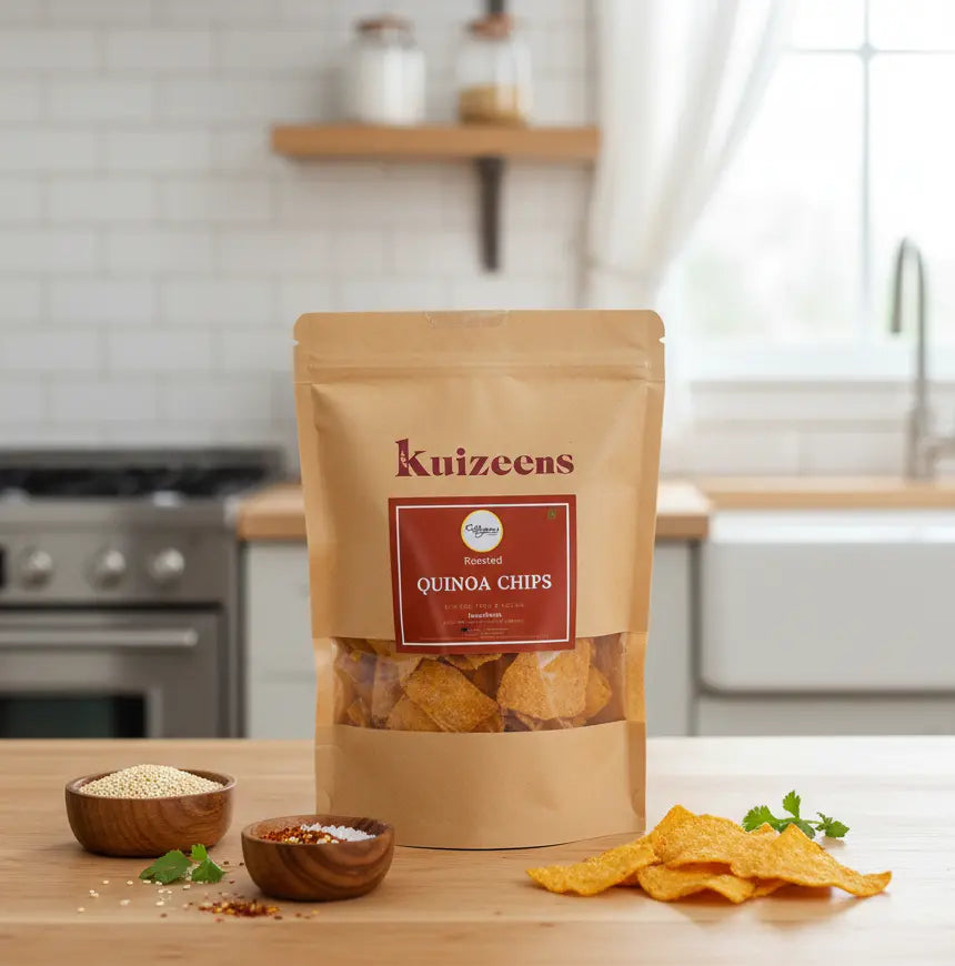 Quinoa Chips | High Protein Superfood Snack | Roasted & Gluten-Free Kuizeens